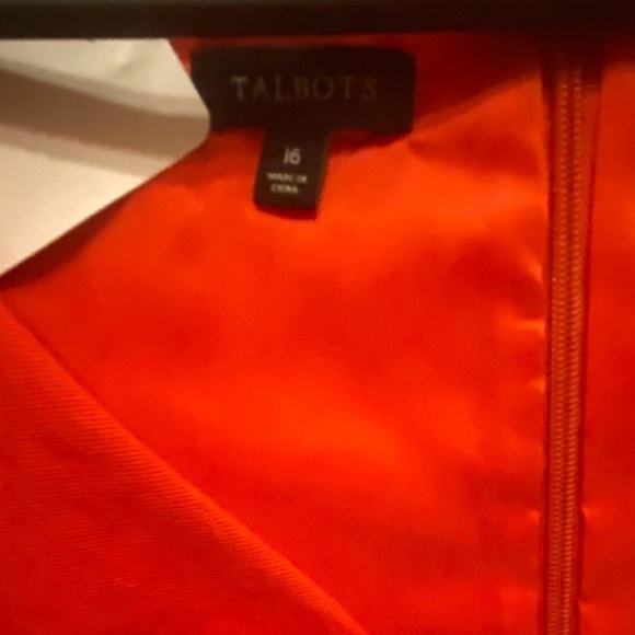 TALBOTS NWOT TED COTTON DRESS SIZE 16 - Picture 2 of 5